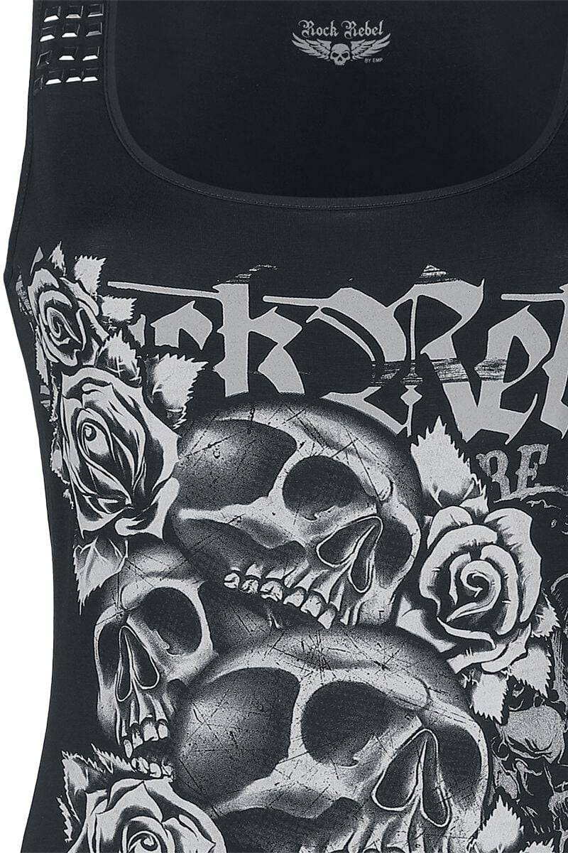 EMP Top Schwarz Von Rock Rebel By EMP