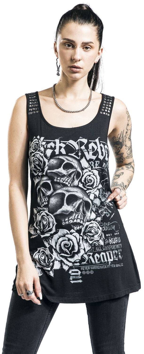 EMP Top Schwarz Von Rock Rebel By EMP