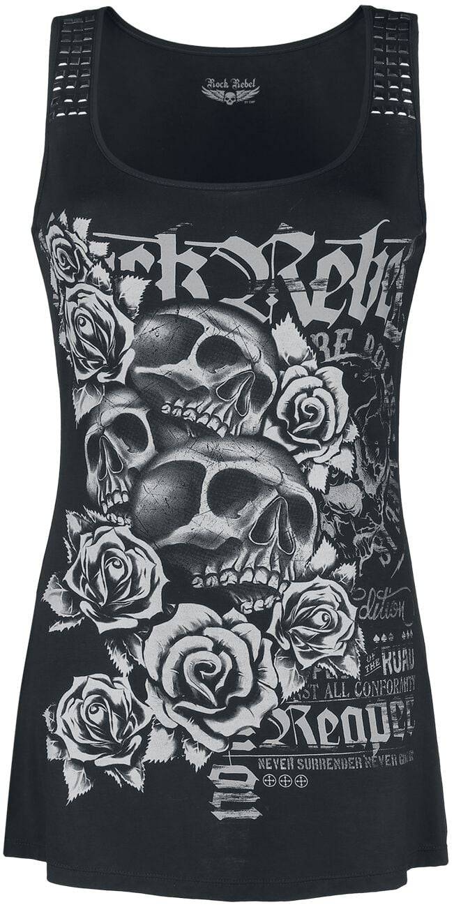 EMP Top schwarz von Rock Rebel by EMP
