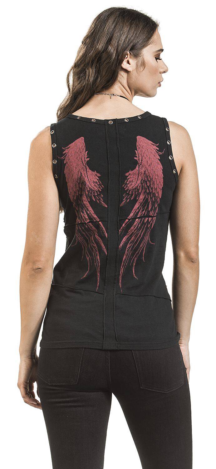 EMP Top Schwarz Von Rock Rebel By EMP