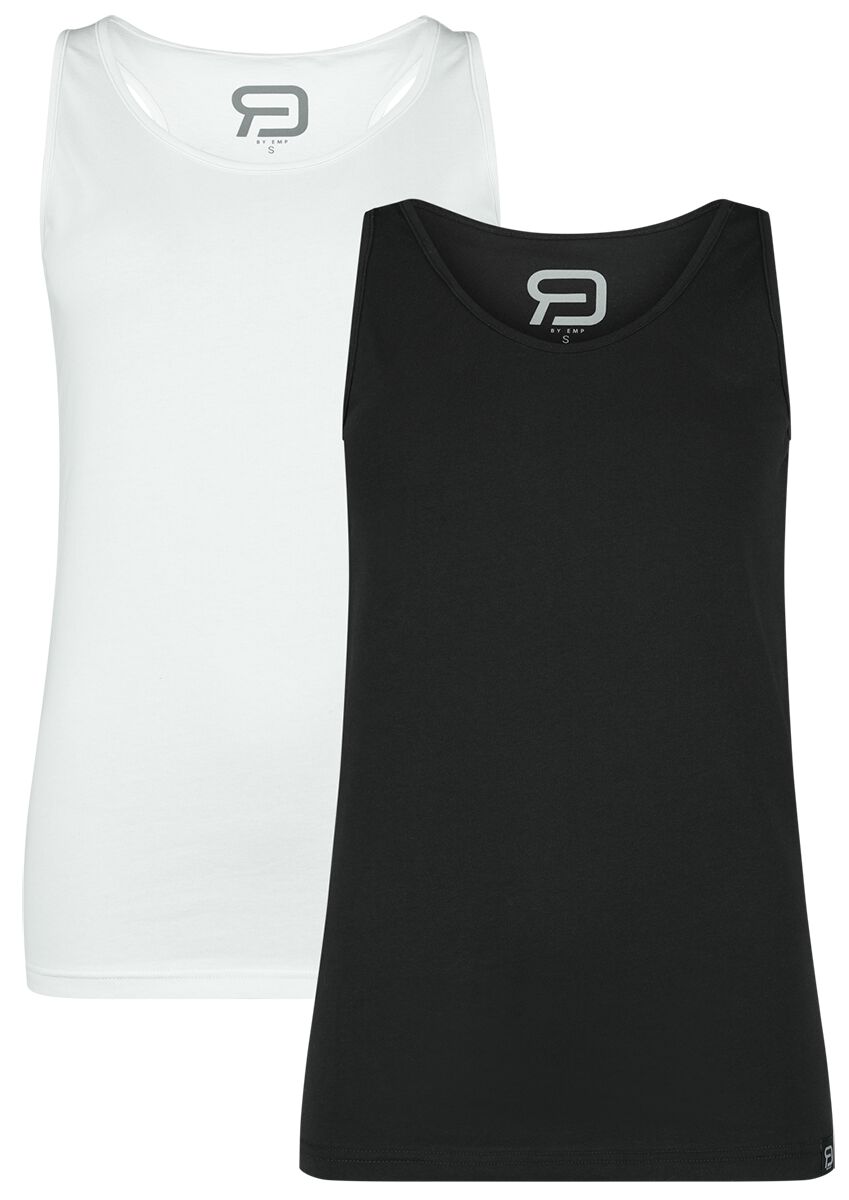 EMP Top schwarz/weiß von RED by EMP