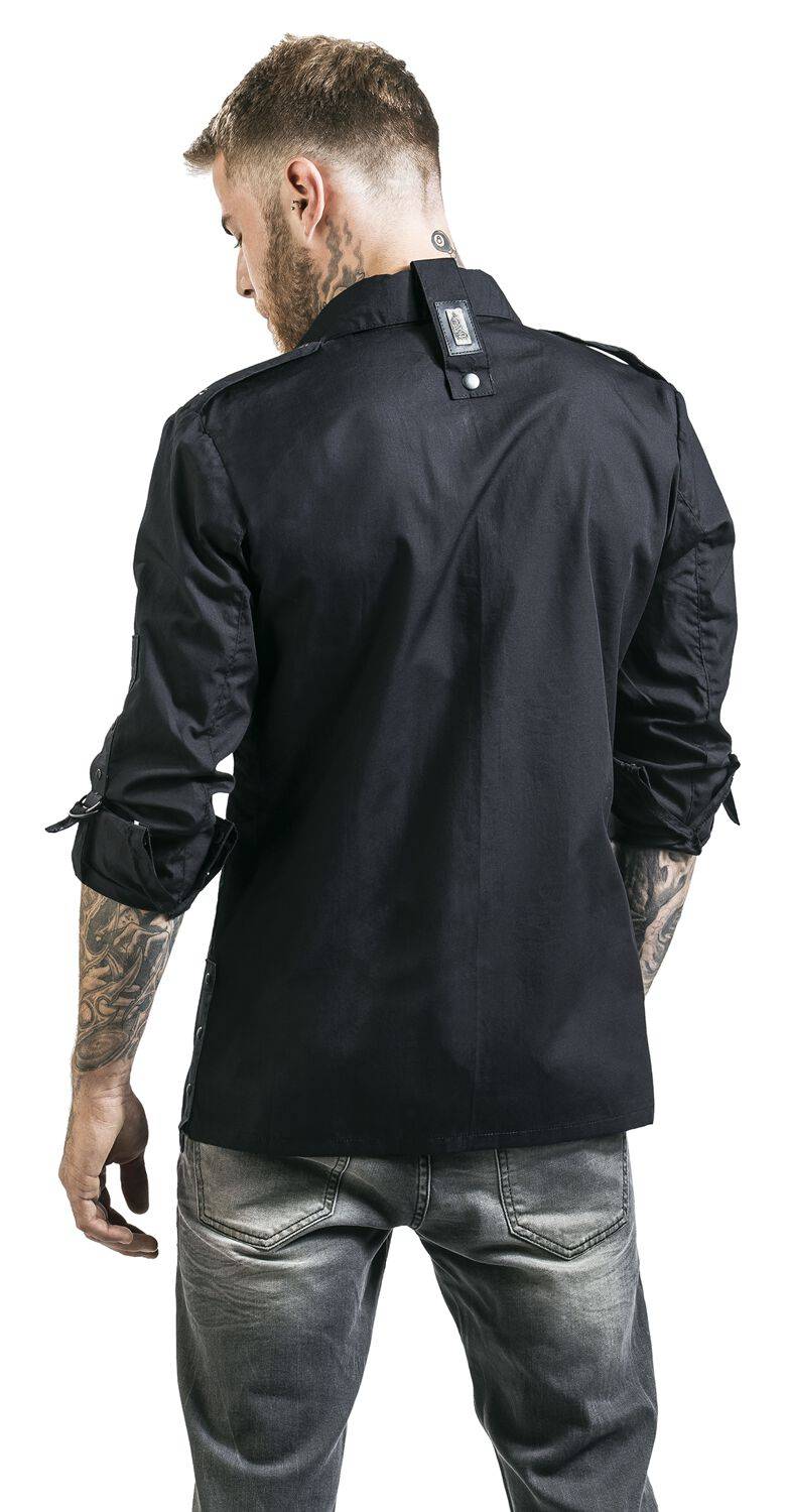 EMP "Torn Shirt" Langarmhemd Schwarz Von Vixxsin