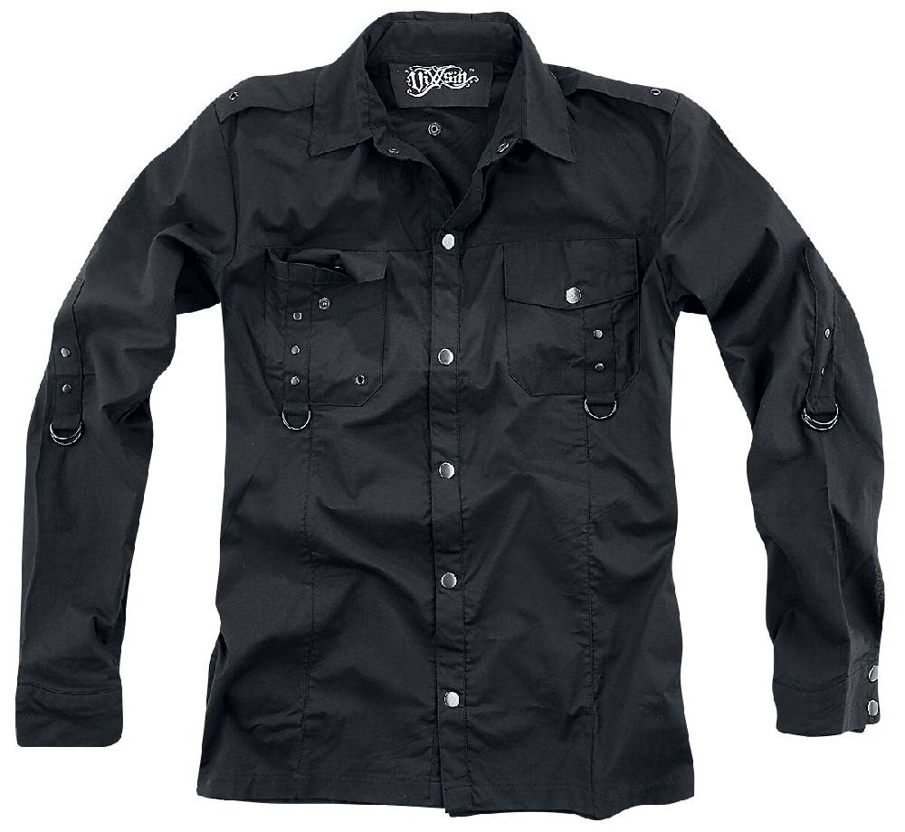 EMP "Torn Shirt" Langarmhemd Schwarz Von Vixxsin