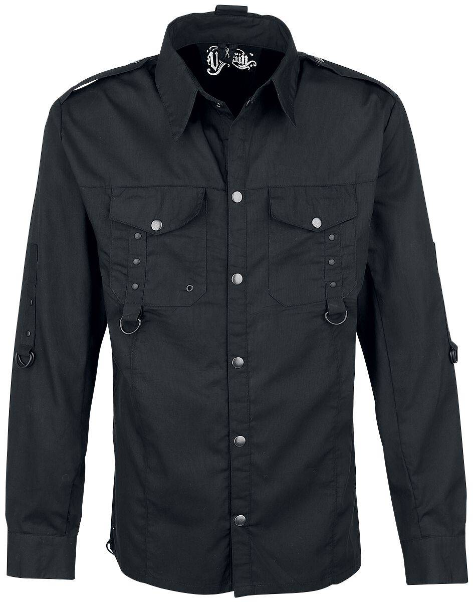 EMP "Torn Shirt" Langarmhemd schwarz von Vixxsin