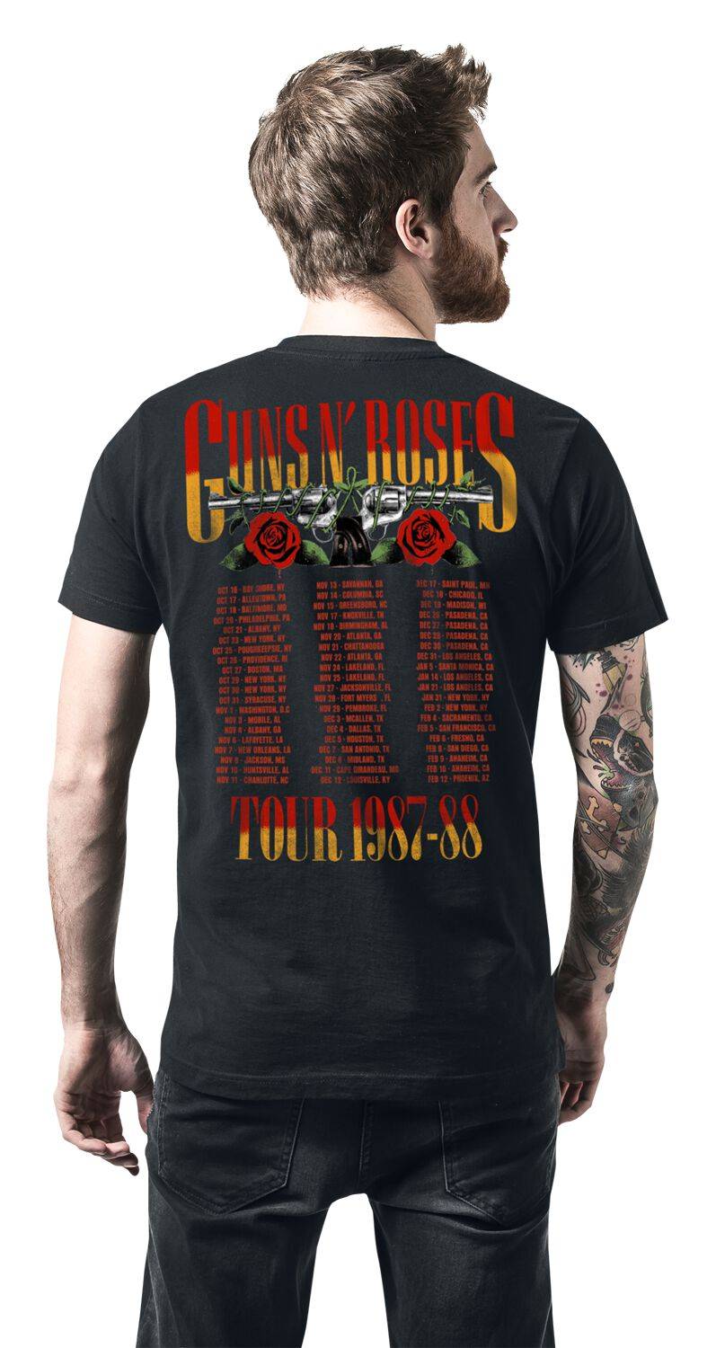 EMP "Tour 1987-88" T-Shirt Schwarz Von Guns N' Roses
