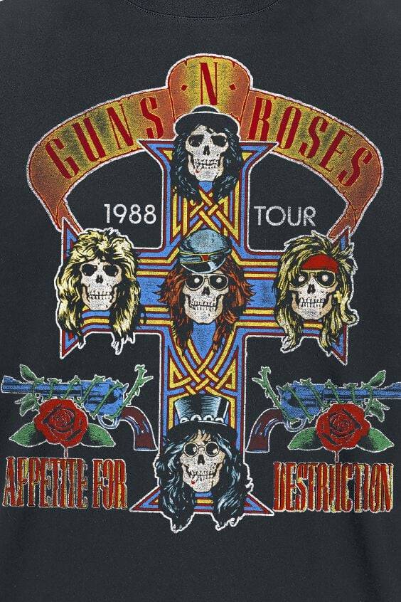EMP "Tour 1988" T-Shirt Schwarz Von Guns N' Roses