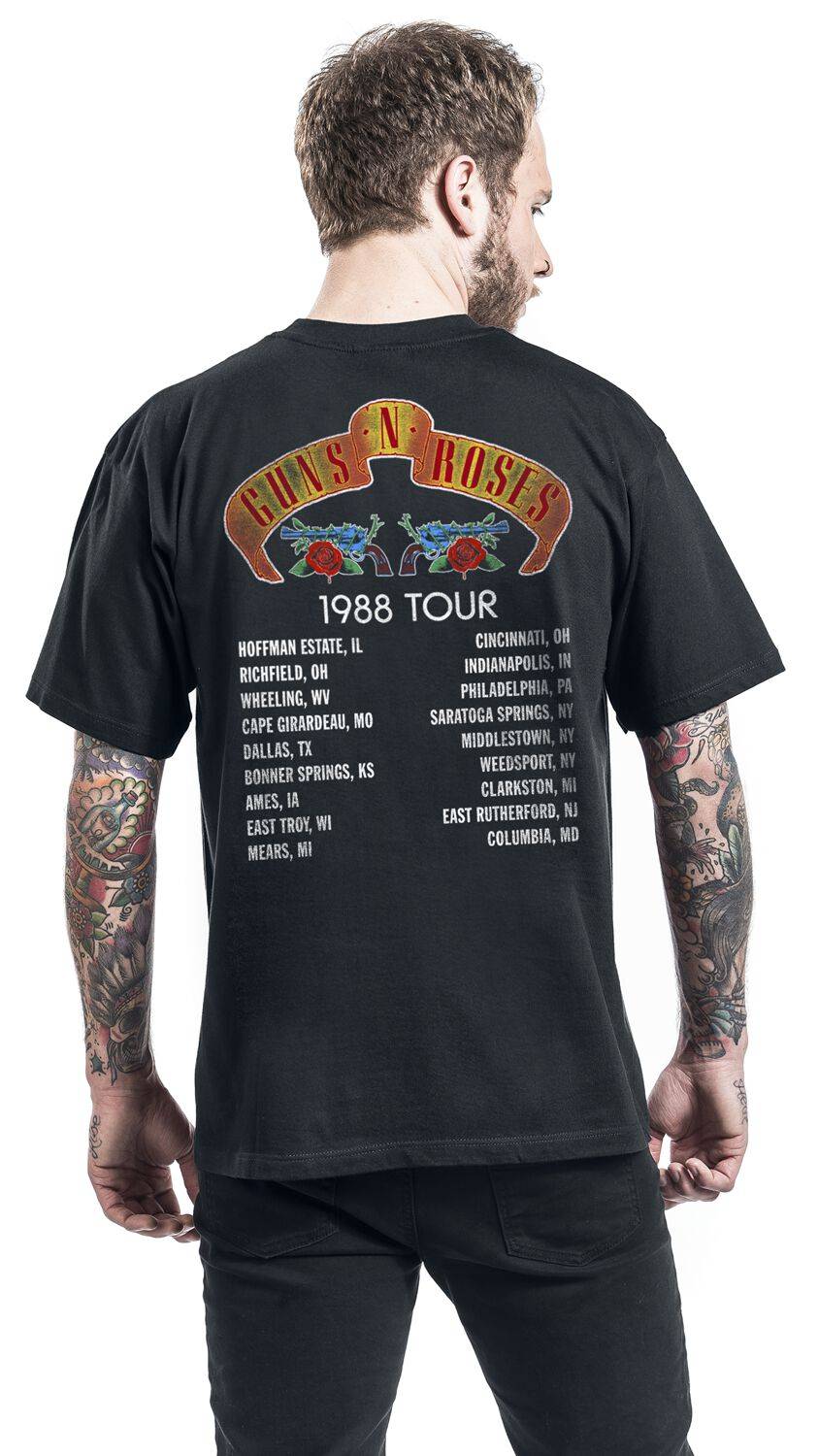 EMP "Tour 1988" T-Shirt Schwarz Von Guns N' Roses
