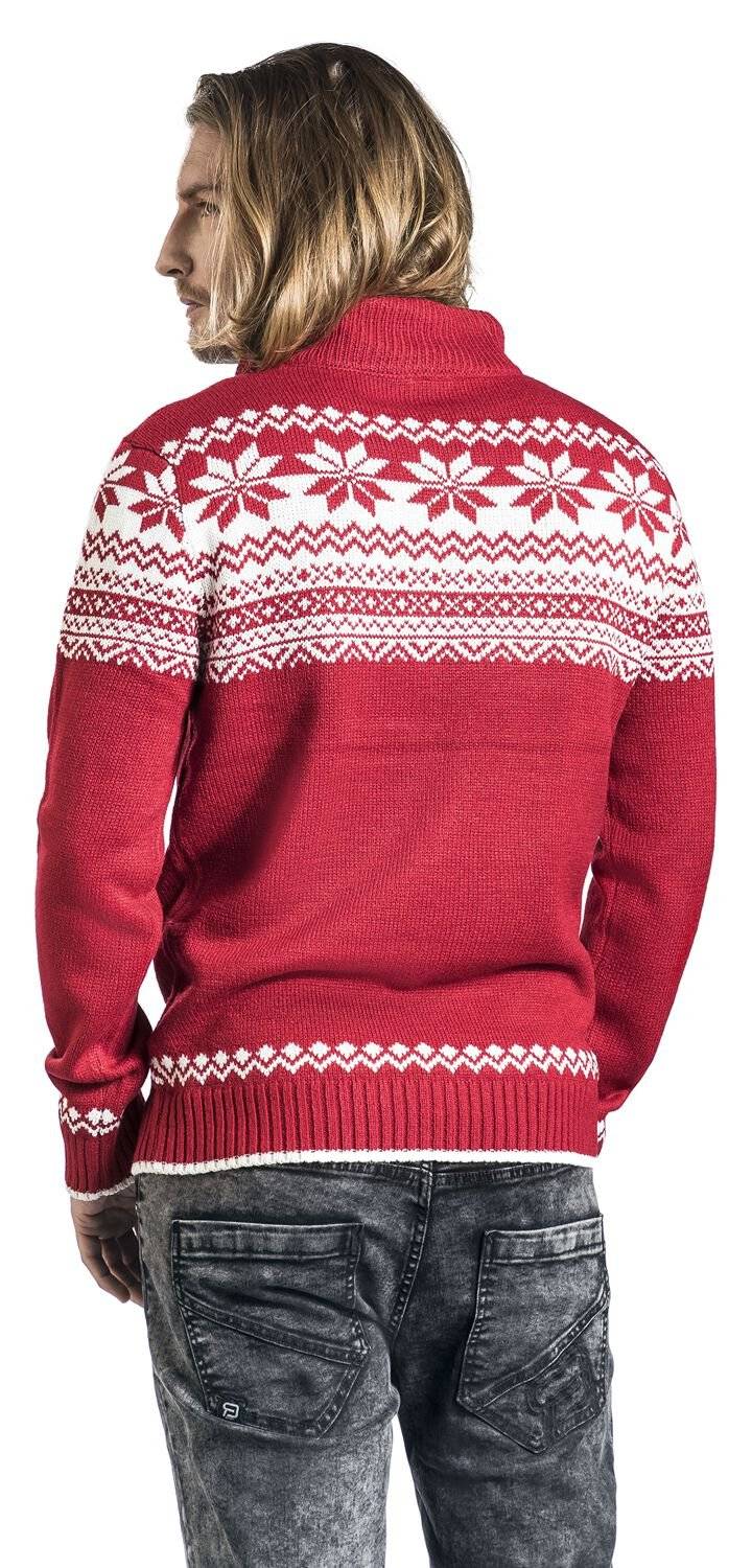 EMP "Troyer Norweger" Strickpullover Rot Von Brandit