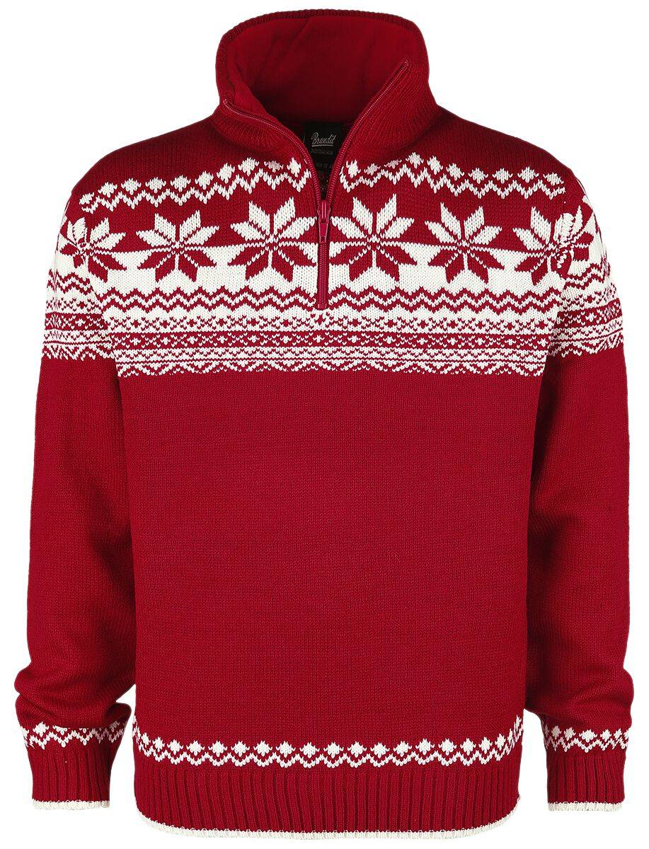 EMP "Troyer Norweger" Strickpullover rot von Brandit