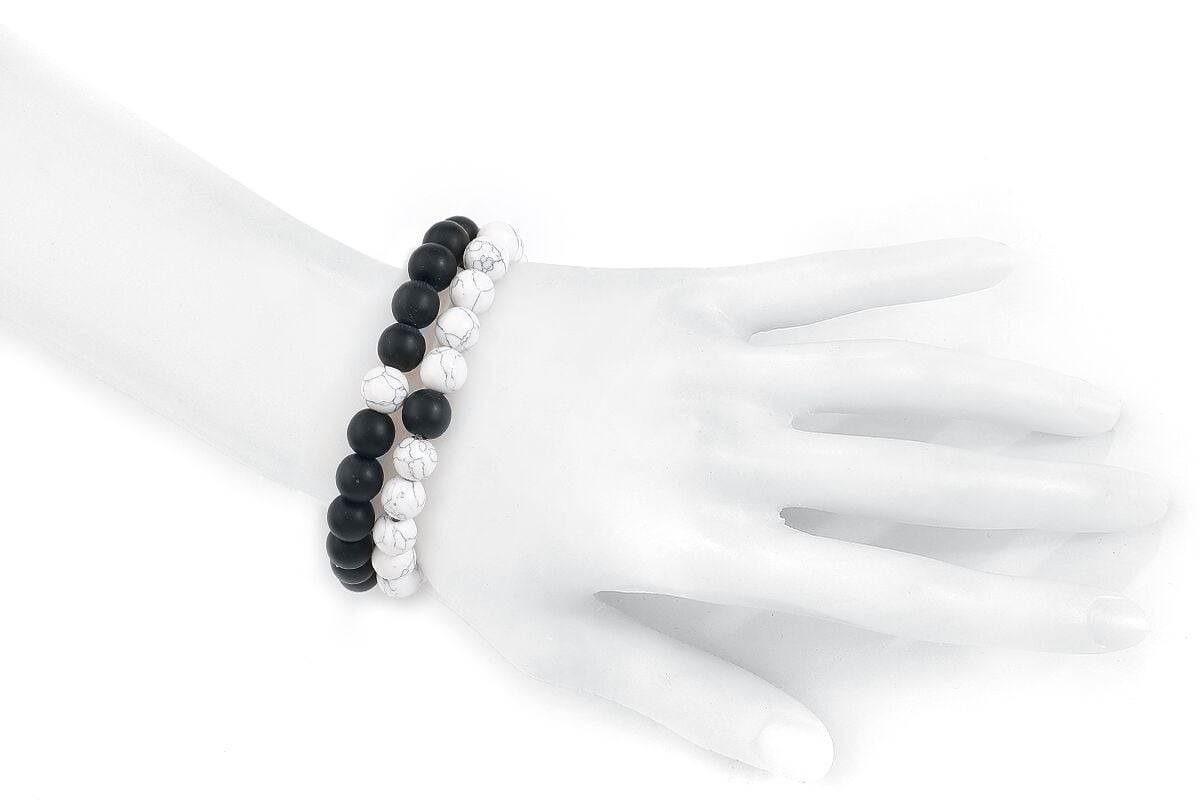 EMP "Turquoise" Armband Schwarz/weiß Von EtNox