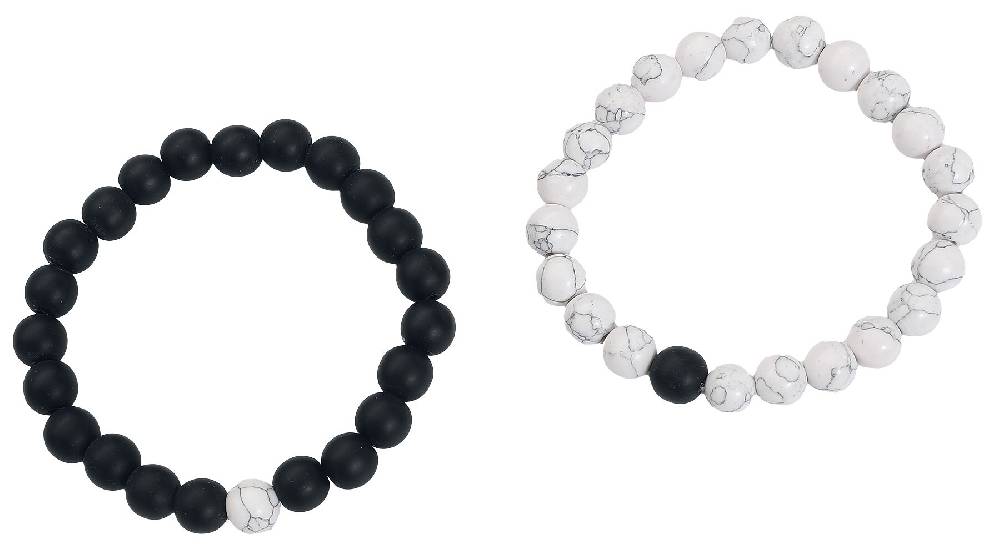 EMP "Turquoise" Armband Schwarz/weiß Von EtNox