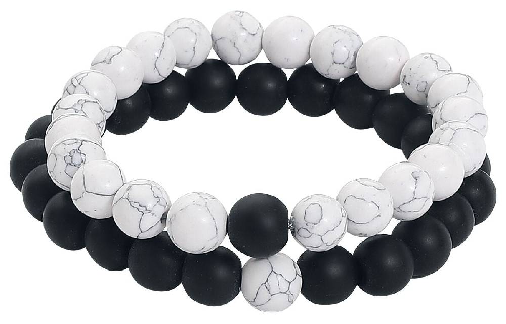 EMP "Turquoise" Armband schwarz/weiß von etNox