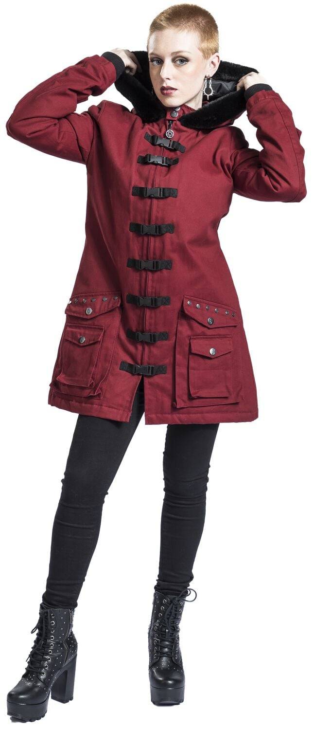 EMP Übergangsjacke Dunkelrot Von Gothicana By EMP