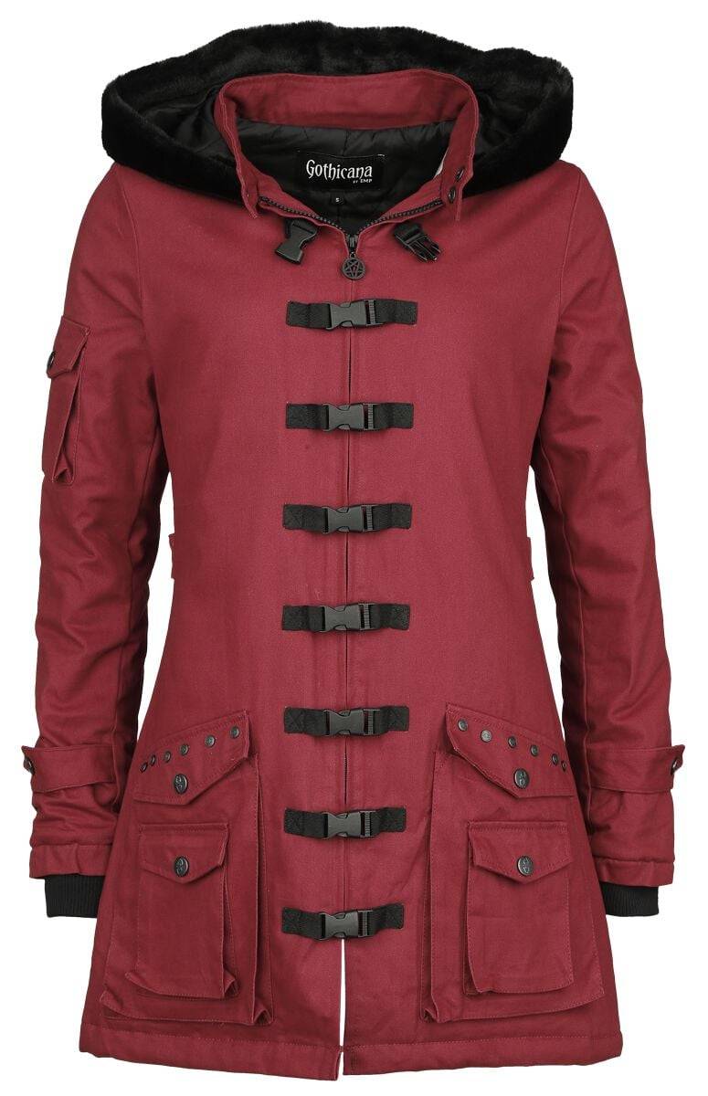 EMP Übergangsjacke dunkelrot von Gothicana by EMP