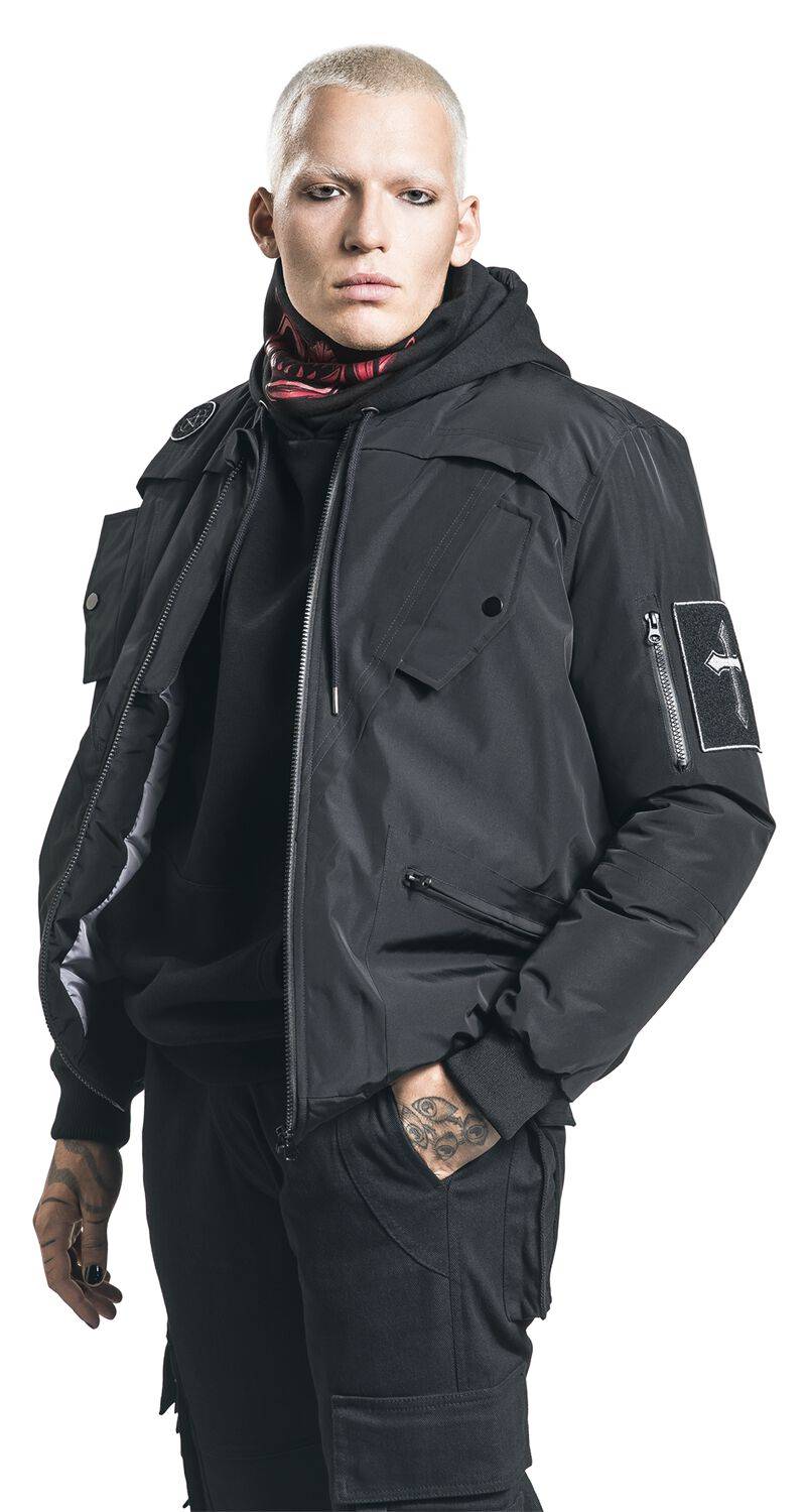 EMP Übergangsjacke Schwarz Von Gothicana By EMP
