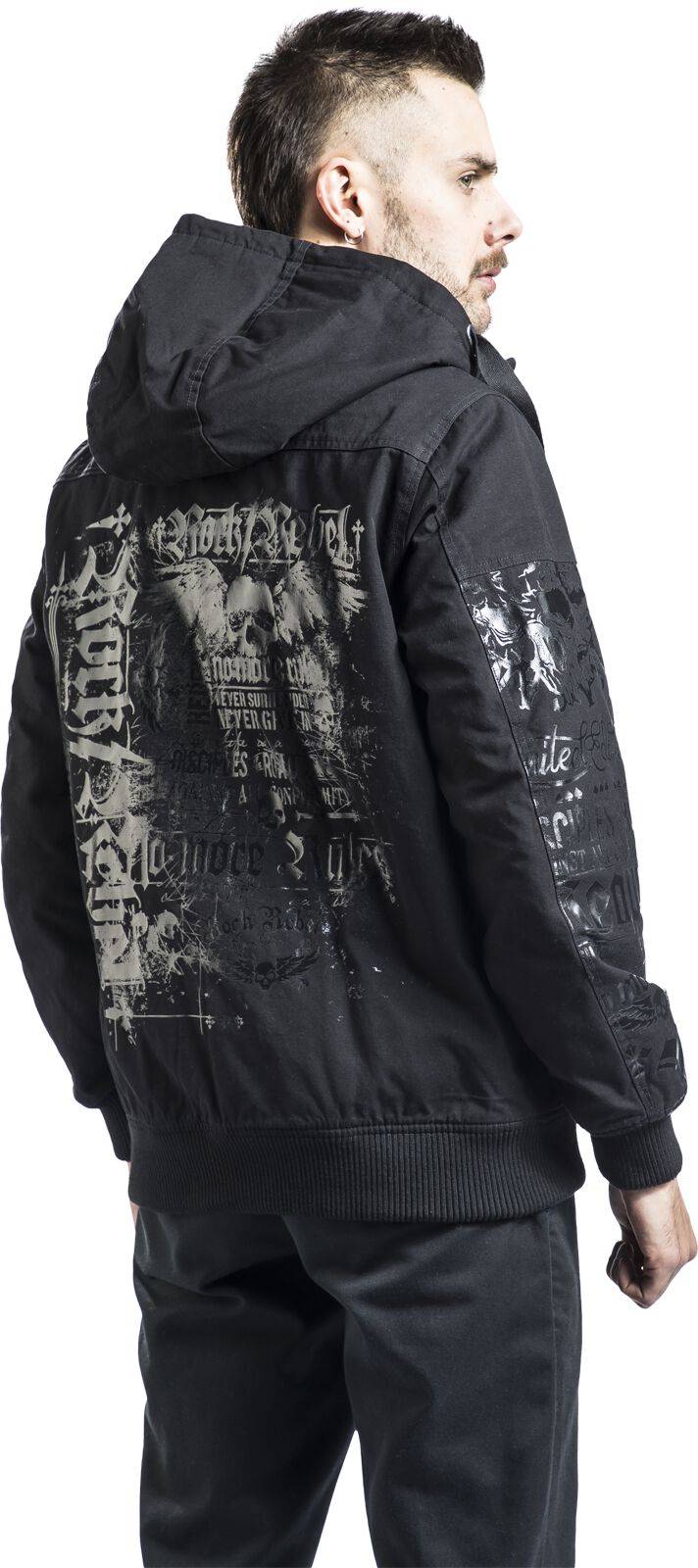 EMP Übergangsjacke Schwarz Von Rock Rebel By EMP
