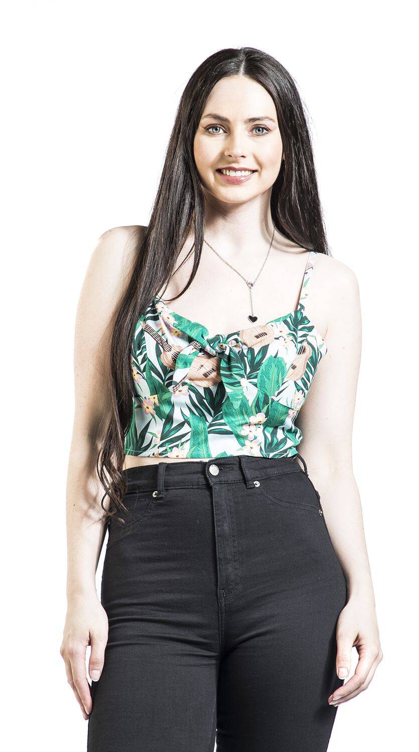 EMP "Ululani Crop Top" Top Multicolor Von Hell Bunny
