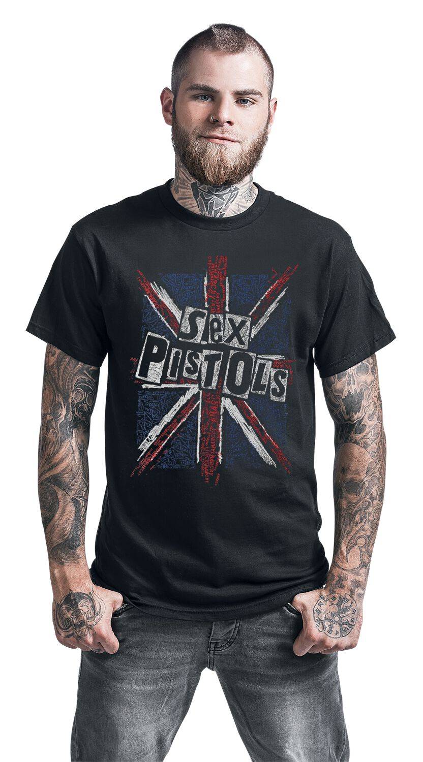EMP "Union Jack" T-Shirt Schwarz Von Sex Pistols