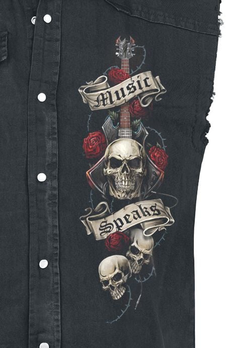 EMP "Unspoken" Weste Schwarz Von Spiral