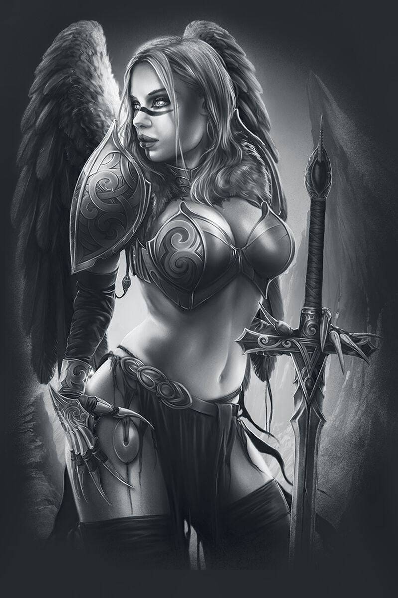 EMP "Valkyrie III" T-Shirt Schwarz Von Toxic Angel