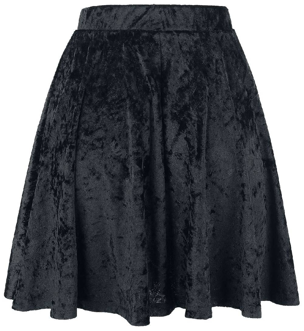 EMP "Velvet Skirt" Kurzer Rock schwarz von Forplay