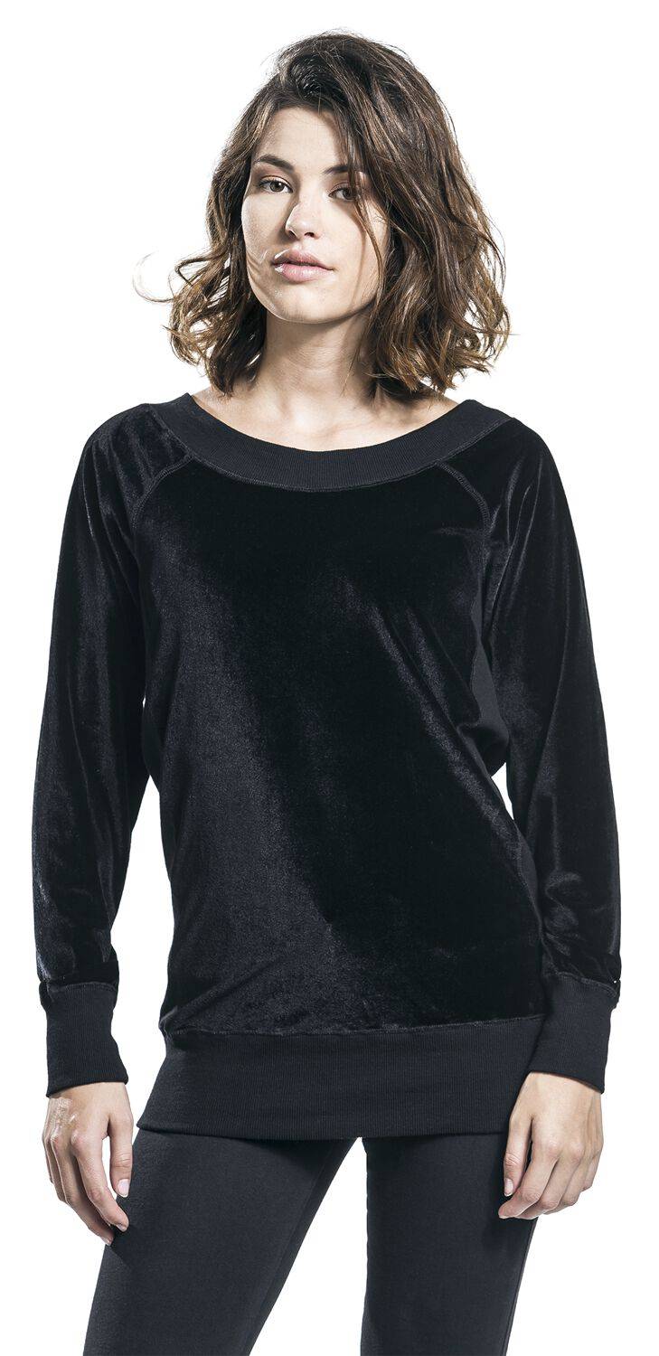 EMP "Velvet Sweater" Sweatshirt Schwarz Von Forplay