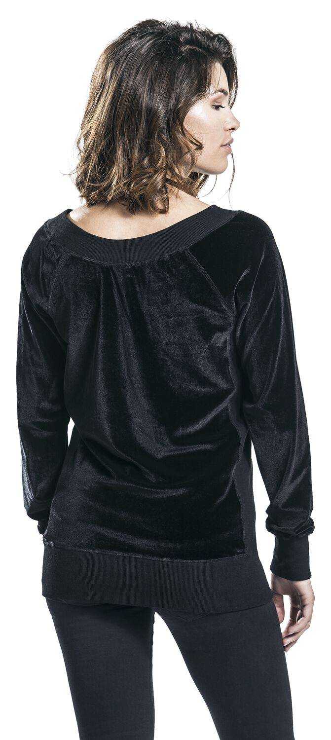 EMP "Velvet Sweater" Sweatshirt Schwarz Von Forplay