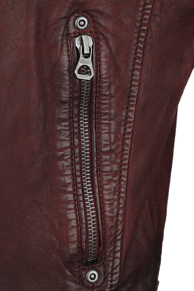 EMP "Vincente LAMOC" Lederjacke Rot Von Gipsy