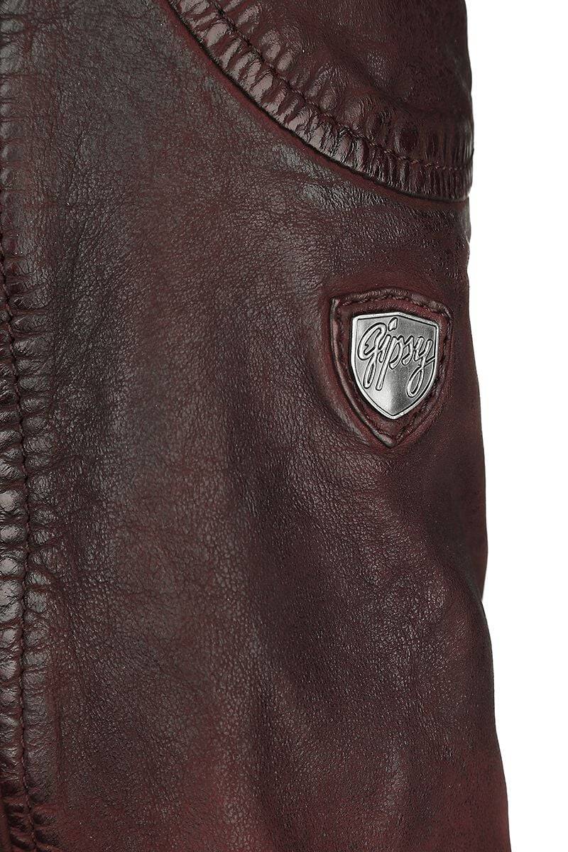 EMP "Vincente LAMOC" Lederjacke Rot Von Gipsy