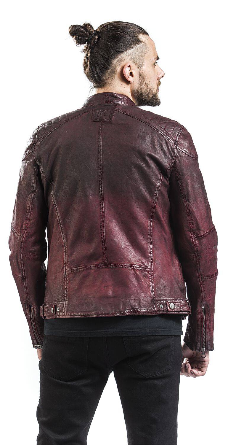 EMP "Vincente LAMOC" Lederjacke Rot Von Gipsy