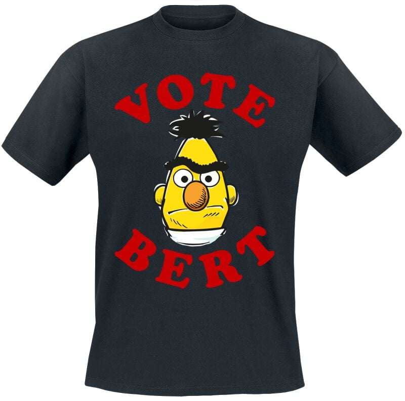 EMP "Vote Bert" T-Shirt schwarz von Sesamstraße