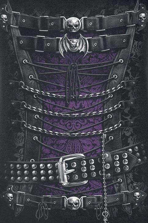 EMP "Waisted Corset" T-Shirt Schwarz Von Spiral