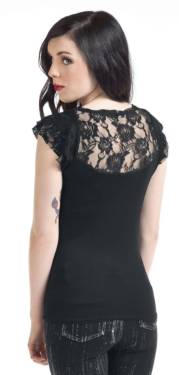 EMP "Waisted Corset" T-Shirt Schwarz Von Spiral