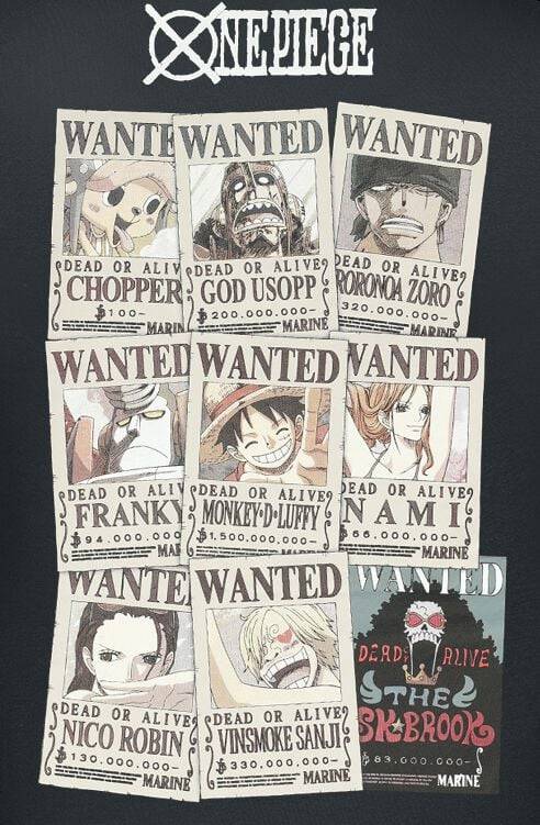 EMP "Wanted" T-Shirt Schwarz Von One Piece