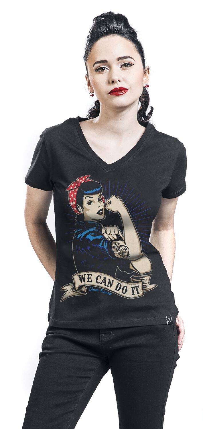 EMP "We Can Do It" T-Shirt Schwarz Von Queen Kerosin