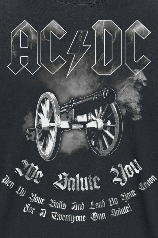 EMP "We Salute You" T-Shirt Schwarz Von AC/DC