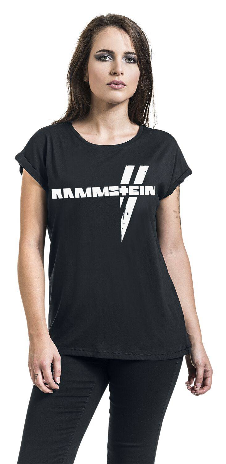 EMP "Weiße Balken" T-Shirt Schwarz Von Rammstein