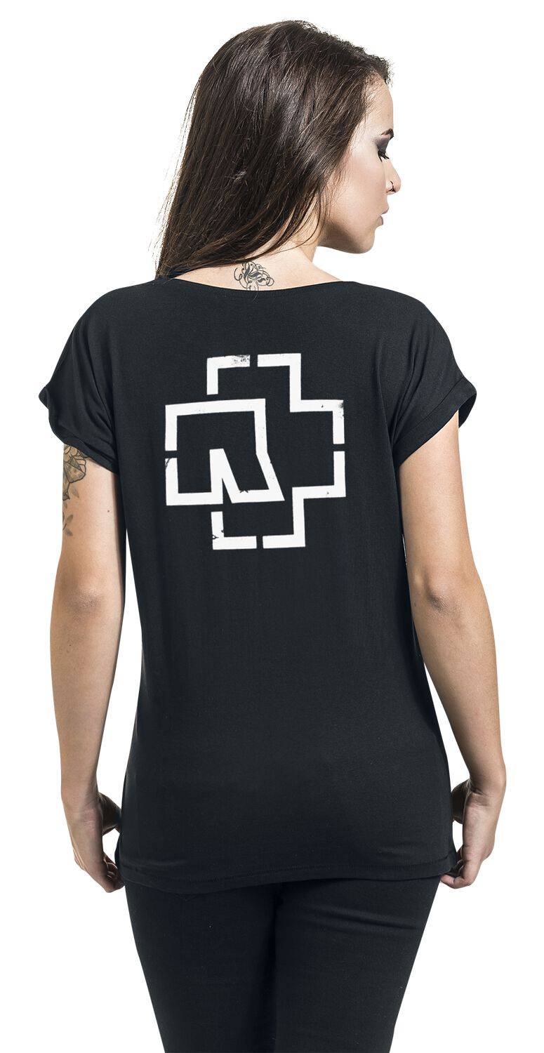 EMP "Weiße Balken" T-Shirt Schwarz Von Rammstein