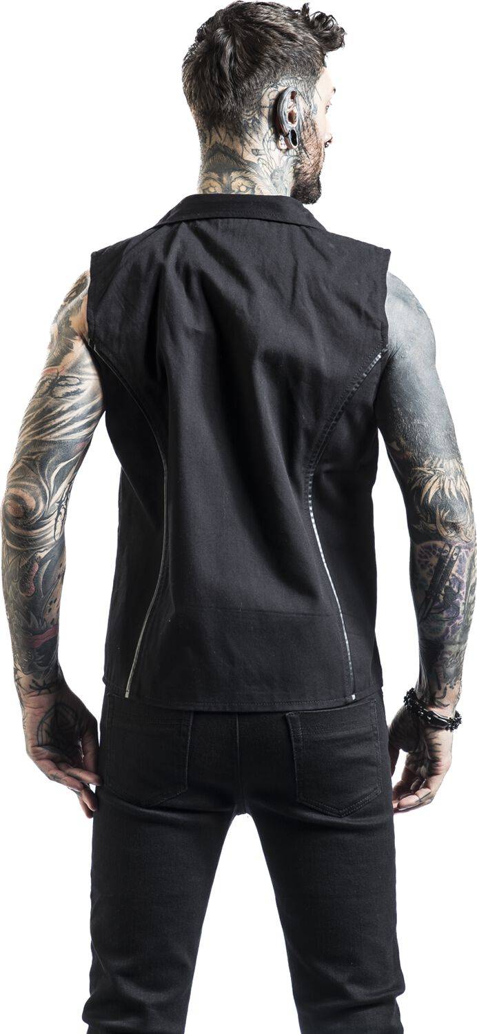 EMP Weste Schwarz Von Gothicana By EMP