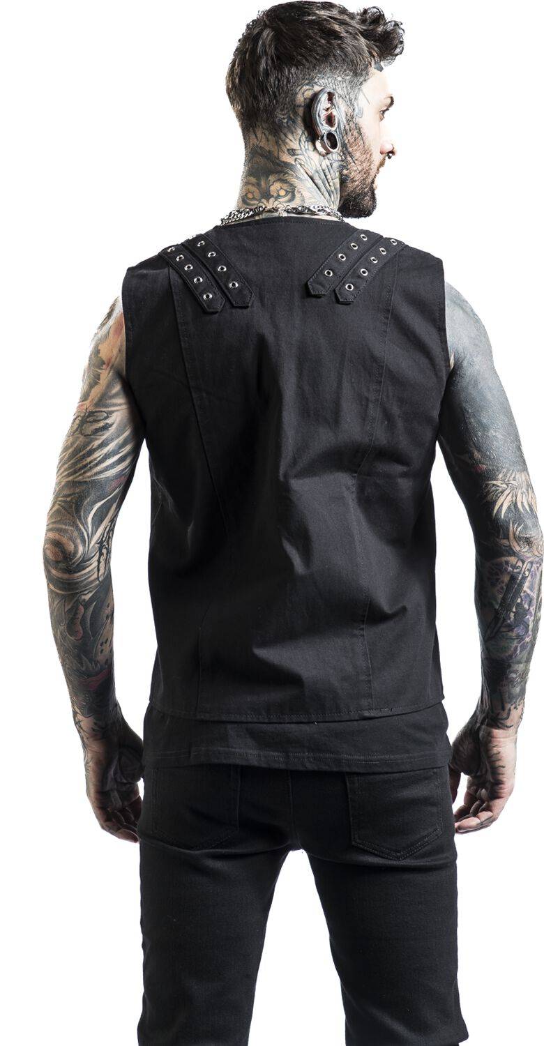 EMP Weste Schwarz Von Gothicana By EMP