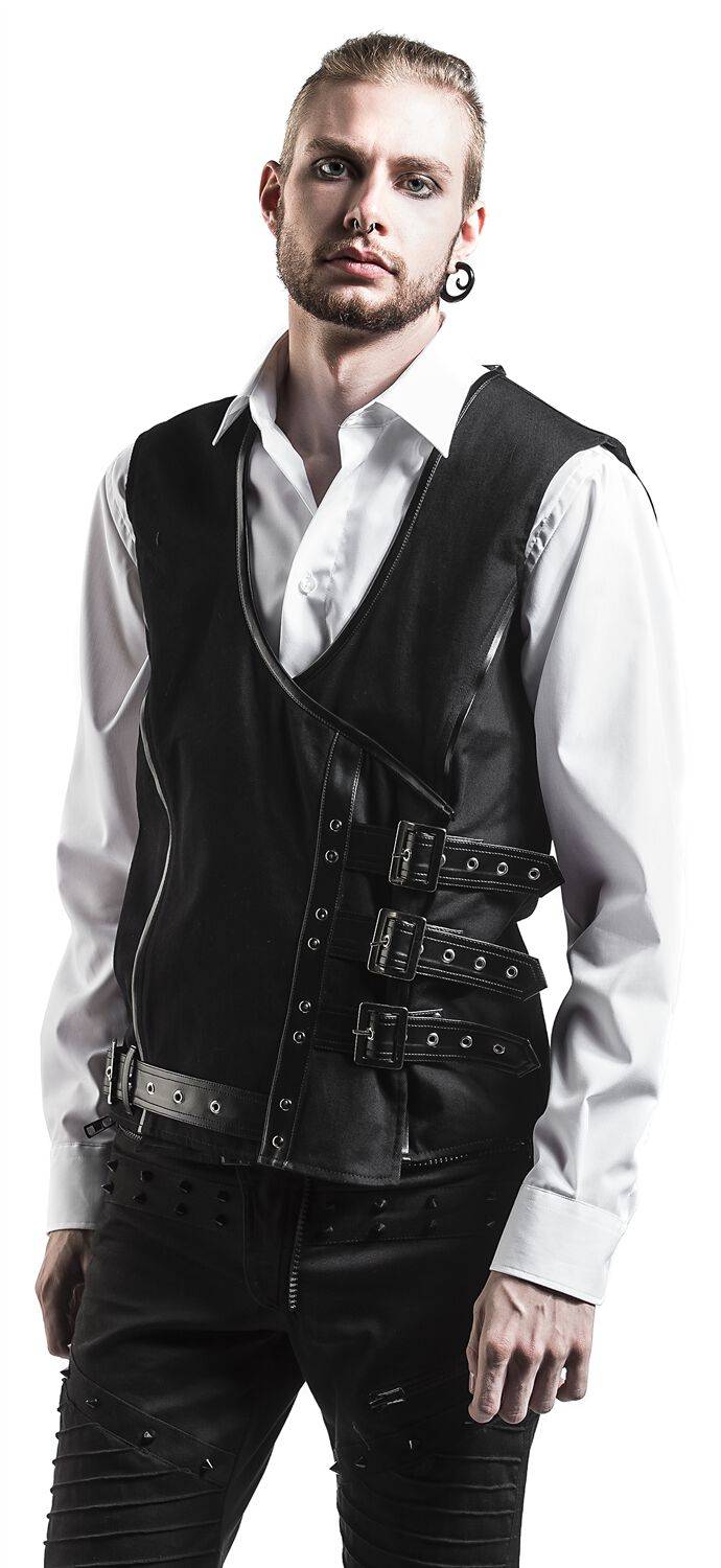EMP Weste Schwarz Von Gothicana By EMP