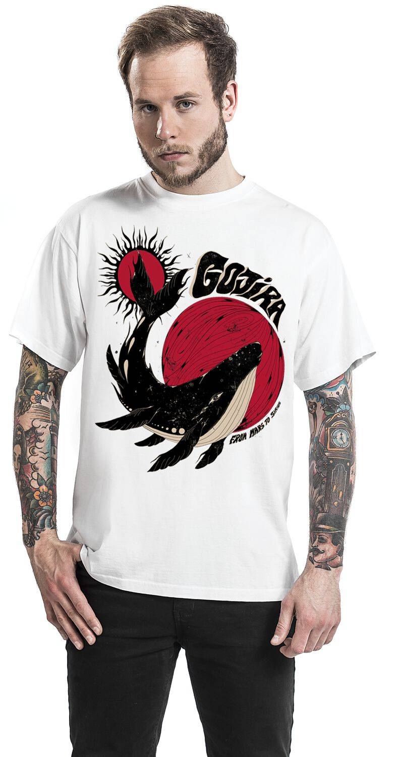 EMP "Whale Sun Moon" T-Shirt Weiß Von Gojira