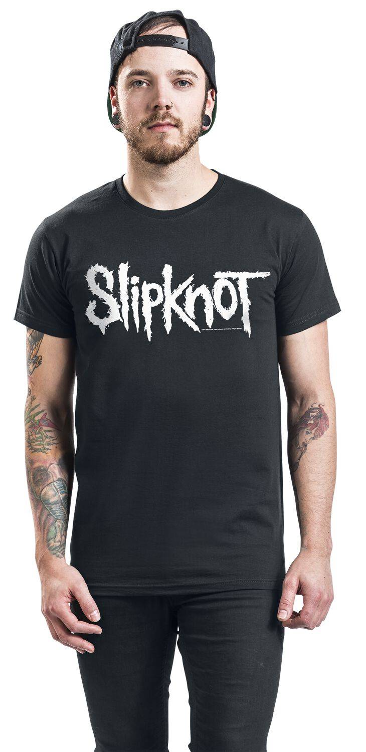 EMP "White Logo" T-Shirt Schwarz Von Slipknot