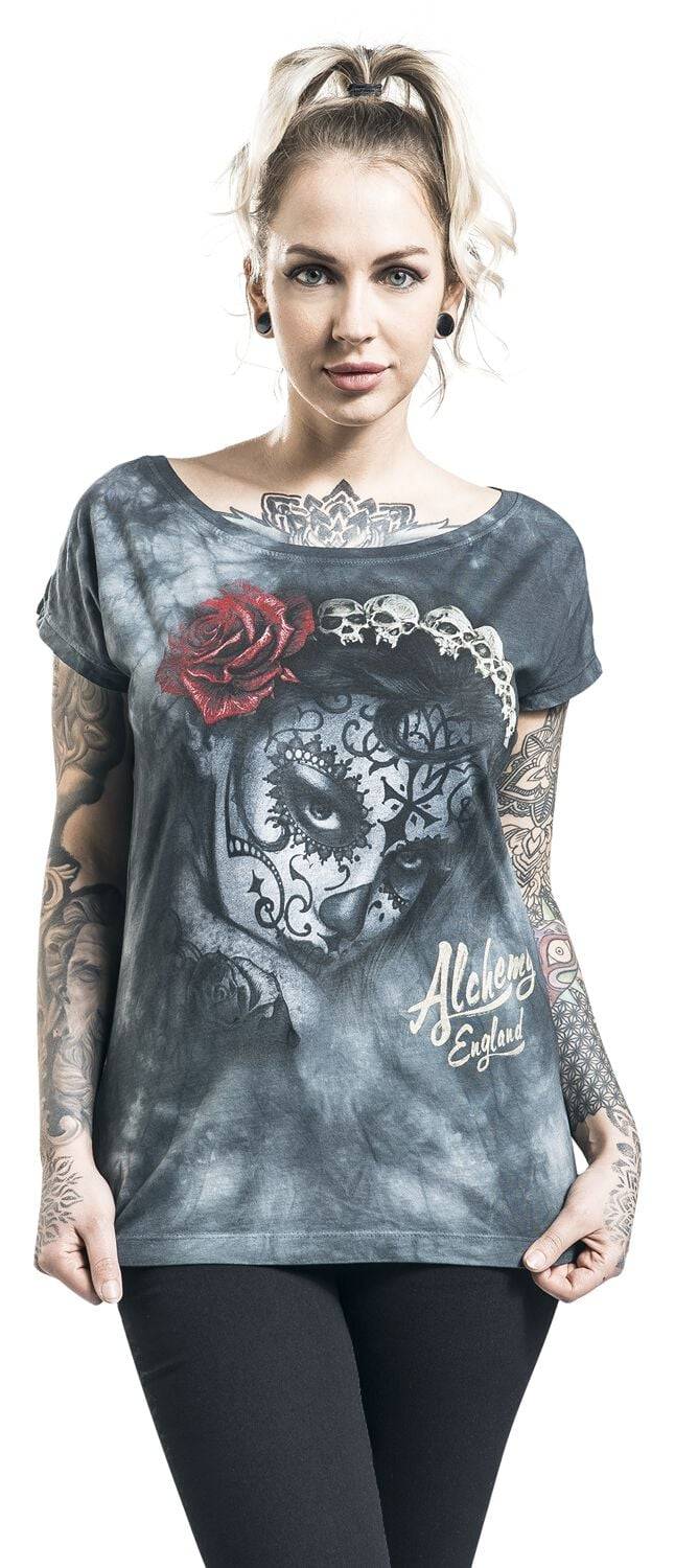 EMP "Widow's Weed" T-Shirt Grau Von Alchemy England