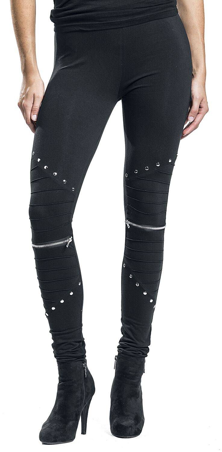 EMP "Wind" Leggings Schwarz Von Vixxsin