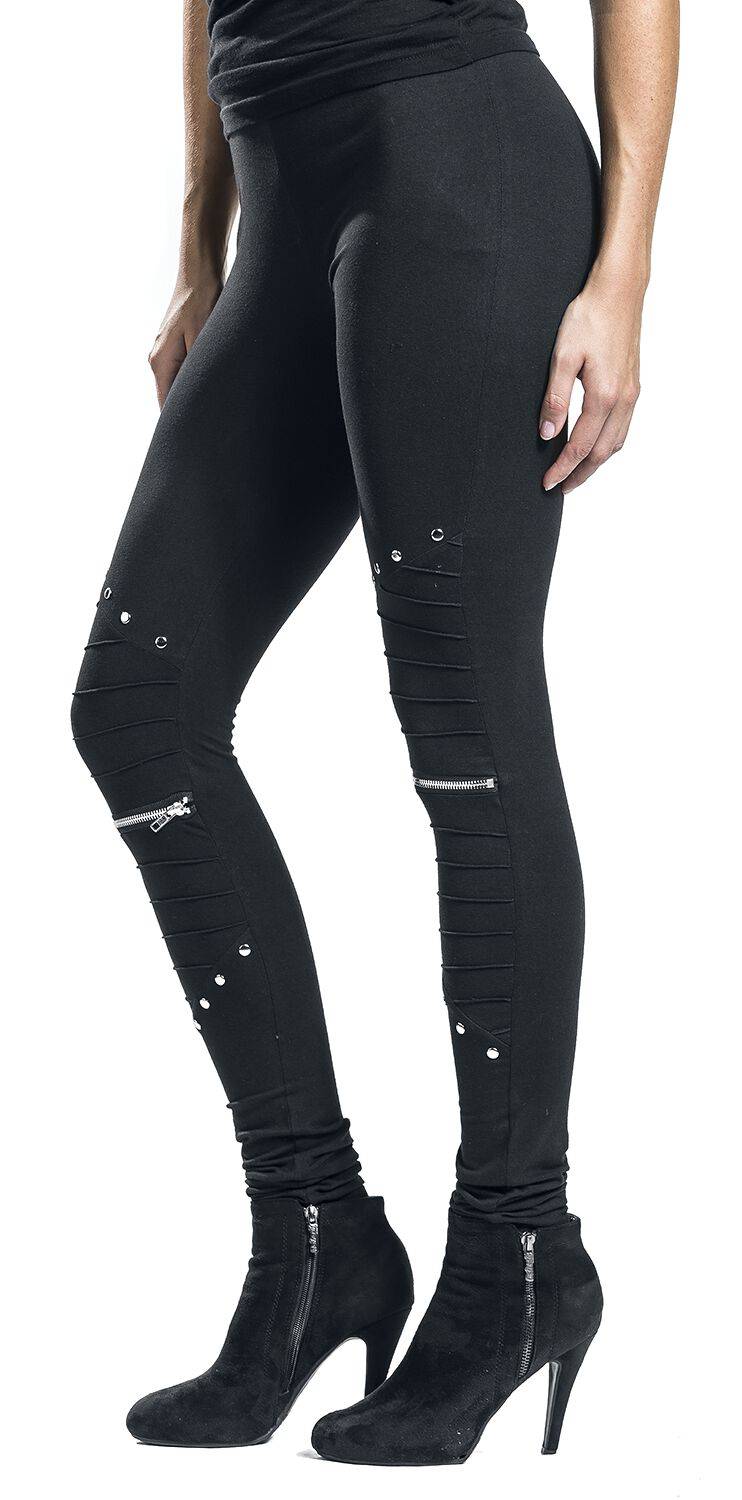 EMP "Wind" Leggings Schwarz Von Vixxsin