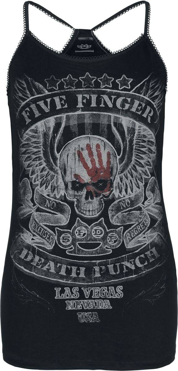 EMP "Wings" Top schwarz von Five Finger Death Punch