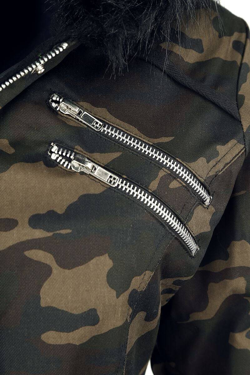 EMP Winterjacke Camouflage Von Gothicana By EMP