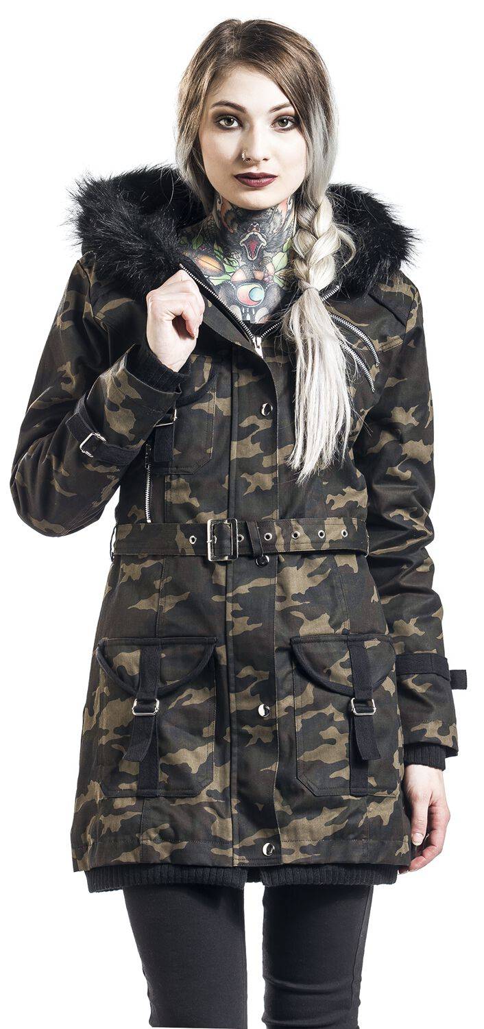 EMP Winterjacke Camouflage Von Gothicana By EMP