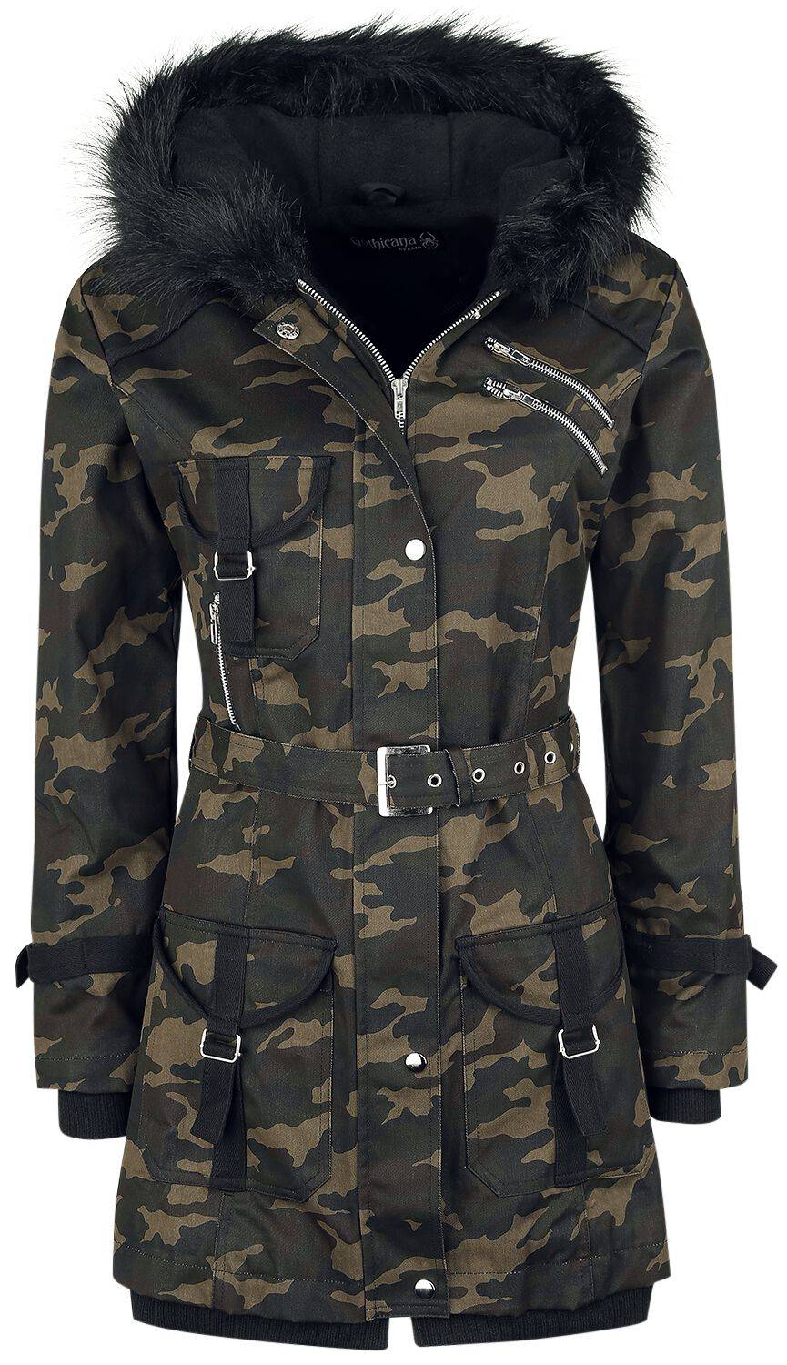 EMP Winterjacke camouflage von Gothicana by EMP